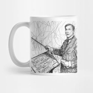 OSKAR FRIED ink portrait Mug